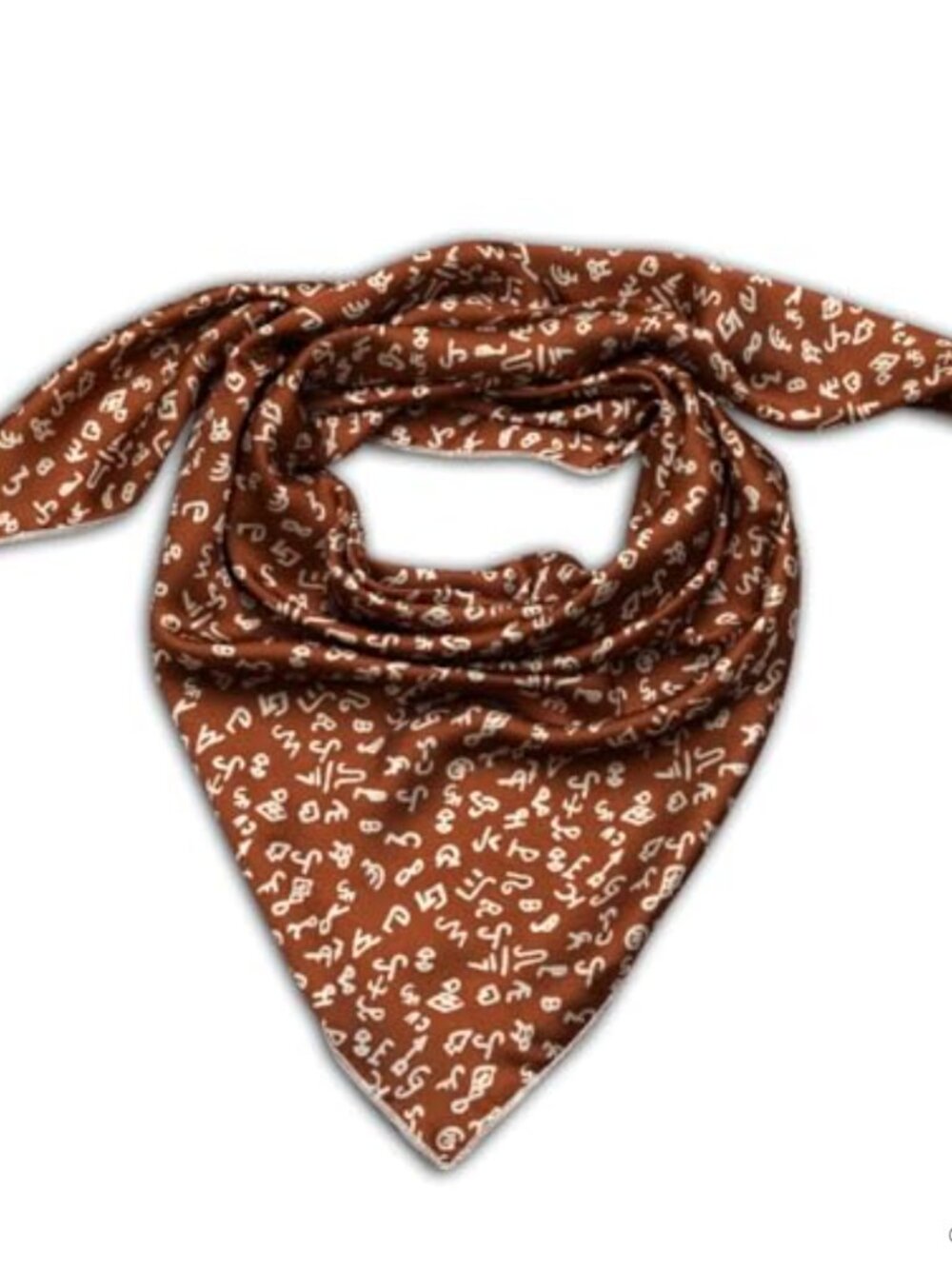 Silk Charmeuse Blend Wild Rag 36'' Western Cowboy Bandana Square Scarf